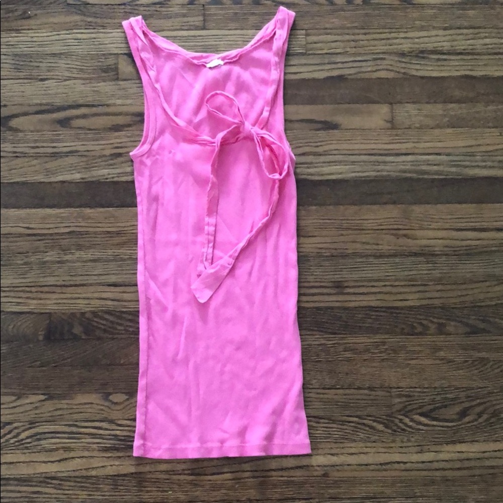 Jcrew Pink Side Tie Tank